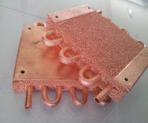 Ultra-thick copper foam – energy storage phase change filling material